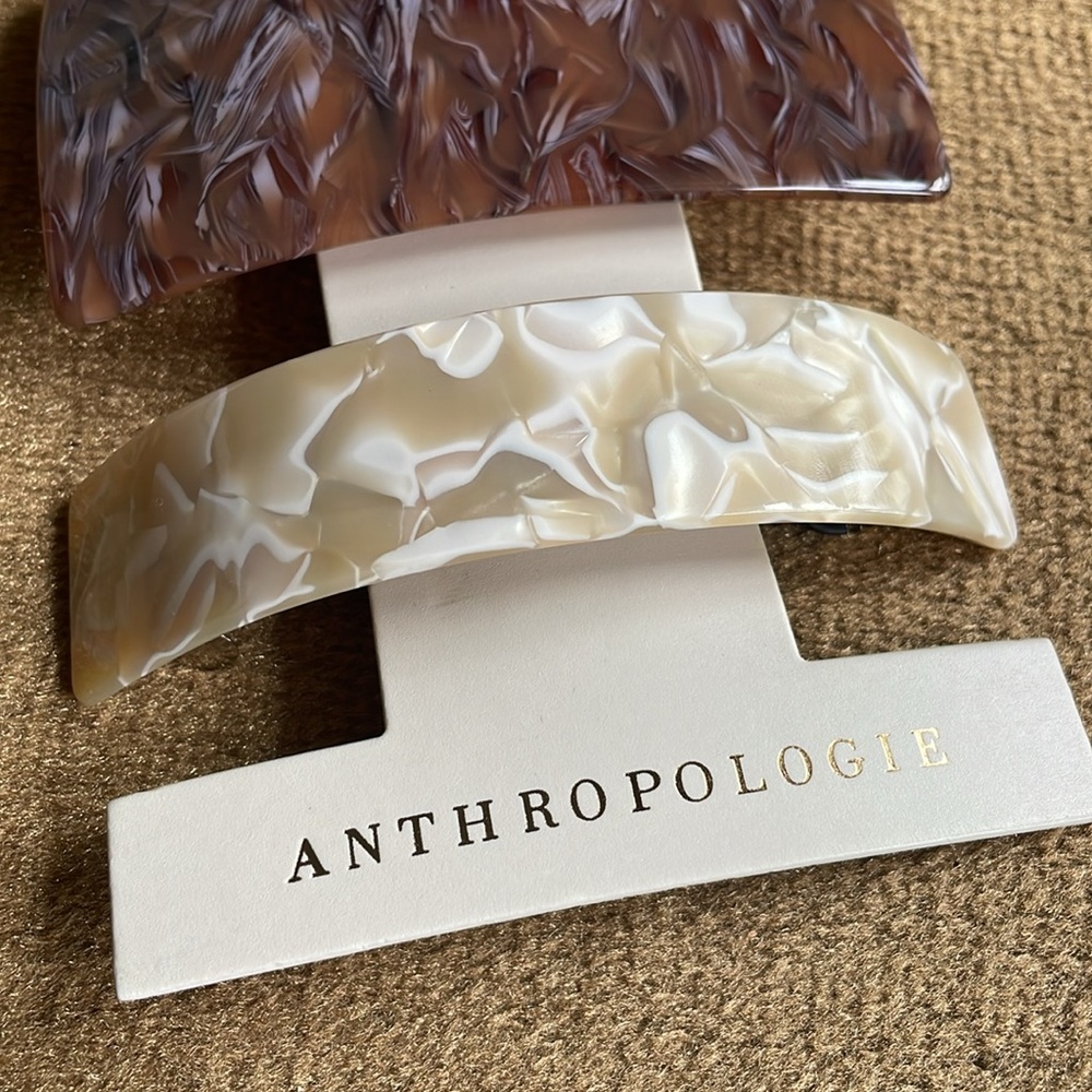 Anthropologie Tortoise Barrettes - Picture 4 of 6
